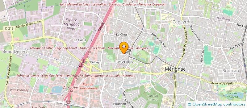 localisation de l'entreprise ASSOCIATION SYNDICALE LIBRE DU 3 ALLEE DES CAMELIAS A MERIGNAC  MERIGNAC