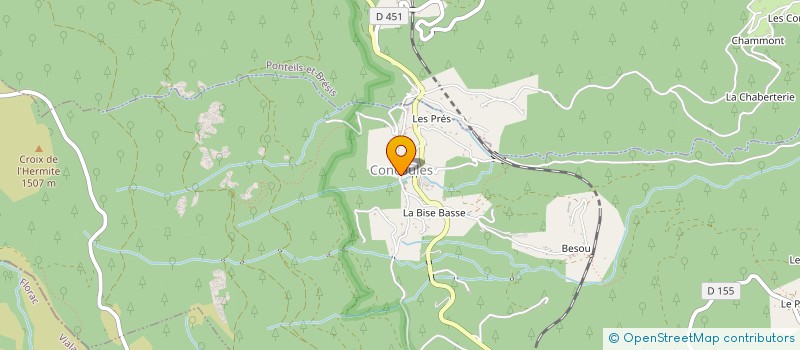 localisation de l'entreprise ASSOCIATION SYNDICALE LIBRE DU CANAL D'IRRIGATION DE LA MOLINE  GENOLHAC