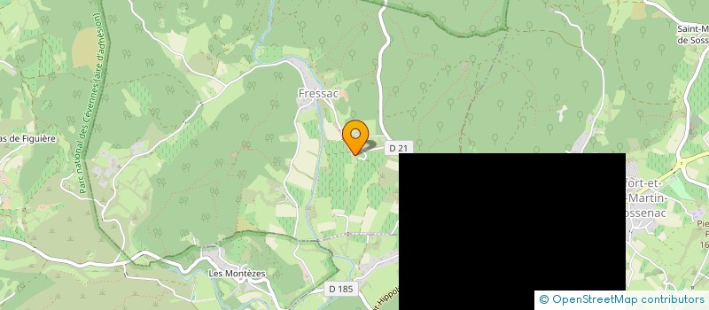 localisation de l'entreprise ASSOCIATION SYNDICALE LIBRE DU CANAL DE LA PLAINE DE FRESSAC  FRESSAC