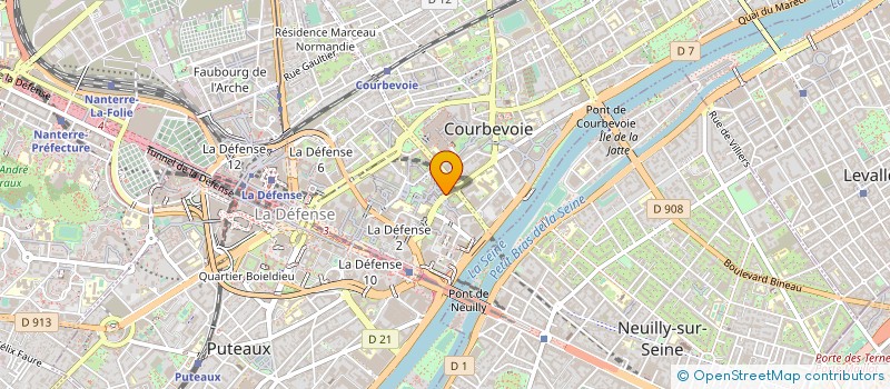 localisation de l'entreprise ASSOCIATION SYNDICALE LIBRE DU DOMAINE DE VILLIERS à COURBEVOIE