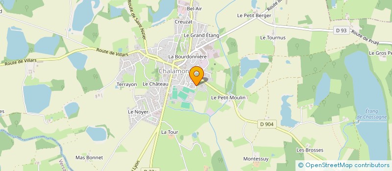 localisation de l'entreprise ASSOCIATION SYNDICALE LIBRE DU GROUPE D'HABITATIONS LE CLOS MOREL à CHALAMONT