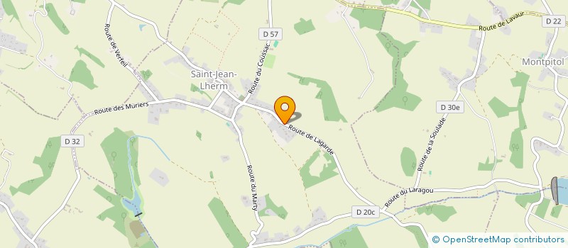 localisation de l'entreprise ASSOCIATION SYNDICALE LIBRE DU LOTISSEMENT EN BOUYSSOU à SAINT-JEAN-LHERM