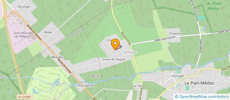 localisation de l'entreprise ASSOCIATION SYNDICALE LIBRE DU LOTISSEMENT GARIL-SENEJAC à LE PIAN-MEDOC