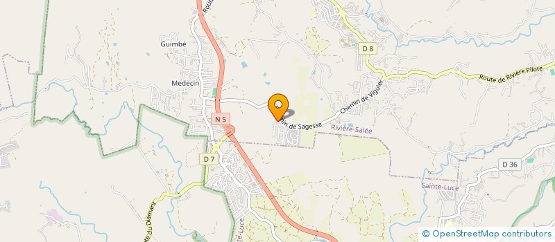 localisation de l'entreprise ASSOCIATION SYNDICALE LIBRE DU LOTISSEMENT LA SAGESSE  RIVIERE SALEE