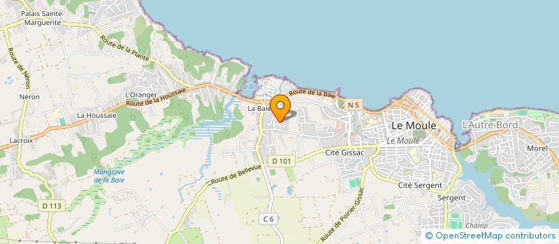 localisation de l'entreprise ASSOCIATION SYNDICALE LIBRE DU LOTISSEMENT LAPORTE DE LA BAIE  LE MOULE