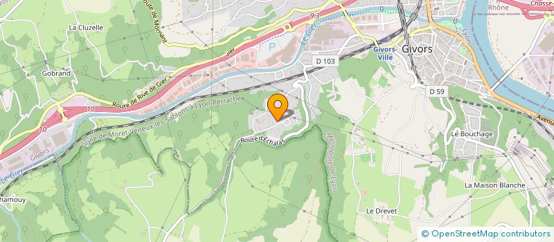 localisation de l'entreprise ASSOCIATION SYNDICALE LIBRE DU LOTISSEMENT LE COTEON  GIVORS