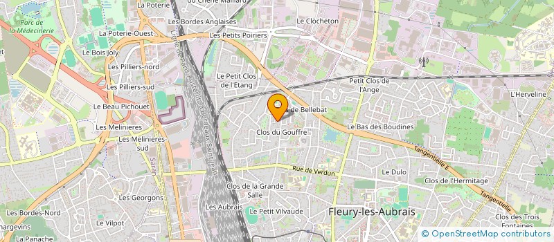 localisation de l'entreprise ASSOCIATION SYNDICALE LIBRE DU LOTISSEMENT LE PRESSOIR à FLEURY-LES-AUBRAIS