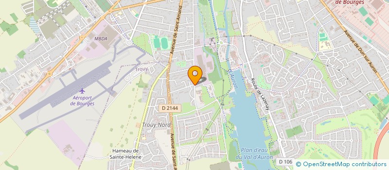 localisation de l'entreprise ASSOCIATION SYNDICALE LIBRE DU LOTISSEMENT LES CHAMPS AUX PRETRES  BOURGES