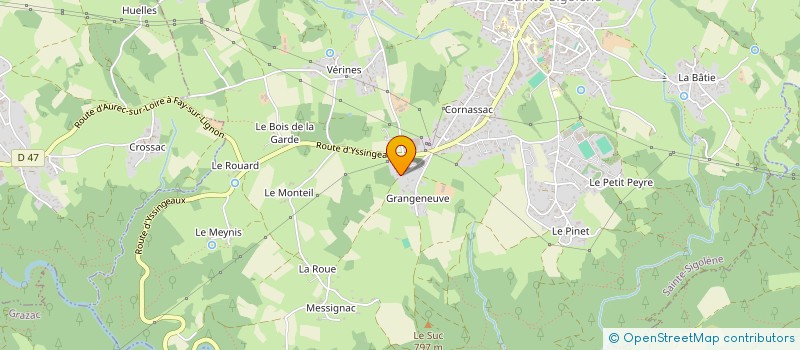 localisation de l'entreprise ASSOCIATION SYNDICALE LIBRE DU LOTISSEMENT LES CHENES  SAINTE-SIGOLENE