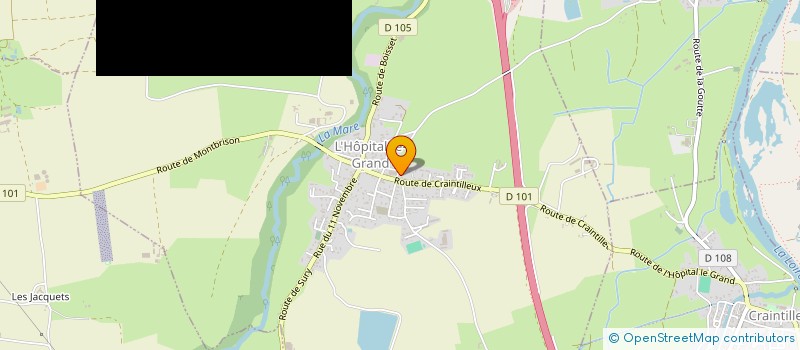 localisation de l'entreprise ASSOCIATION SYNDICALE LIBRE DU LOTISSEMENT LES COQUELICOTS  L'HOPITAL-LE-GRAND