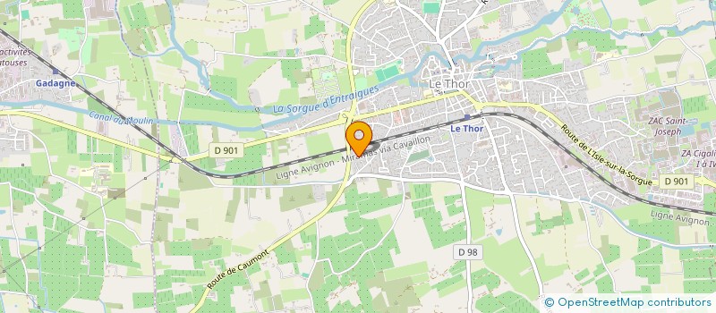 localisation de l'entreprise ASSOCIATION SYNDICALE LIBRE DU LOTISSEMENT LES COUDELIERES  LE THOR