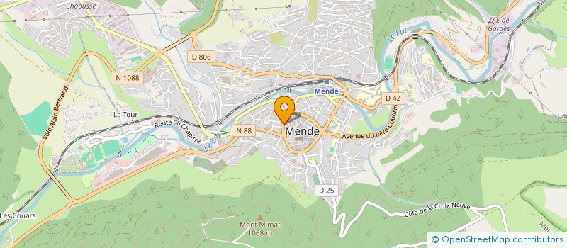 localisation de l'entreprise ASSOCIATION SYNDICALE LIBRE DU LOTISSEMENT LES GRIVES  MENDE