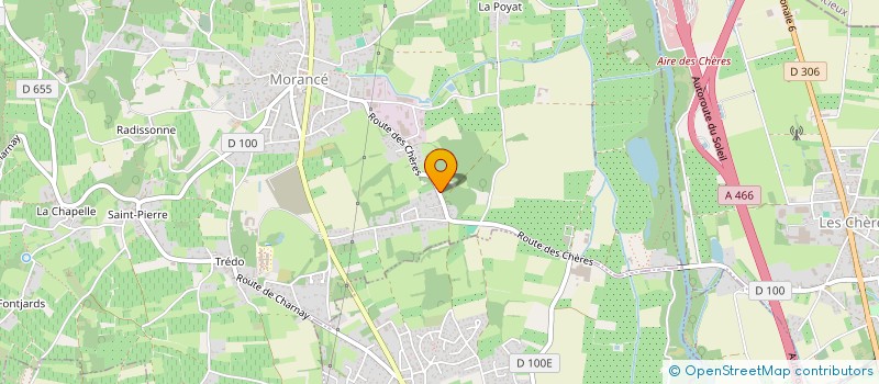 localisation de l'entreprise ASSOCIATION SYNDICALE LIBRE DU LOTISSEMENT LES JARDINS DE CHARLISSE  MORANCE