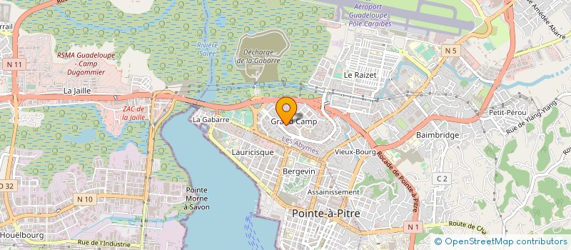 localisation de l'entreprise ASSOCIATION SYNDICALE LIBRE DU PARC D'ACTIVITES LA PROVIDENCE à LES ABYMES