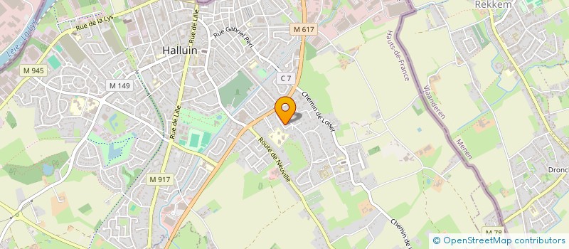 localisation de l'entreprise ASSOCIATION SYNDICALE LIBRE DU PARC DU VIEUX MOULIN  HALLUIN