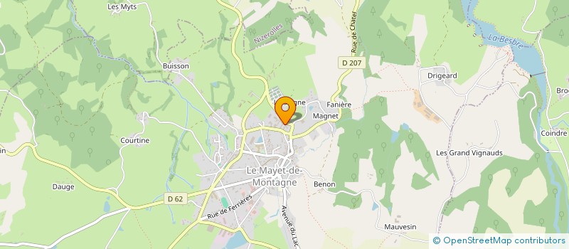 localisation de l'entreprise ASSOCIATION SYNDICALE LIBRE FORESTIERE DU BOIS BLANCHOT à LE MAYET-DE-MONTAGNE