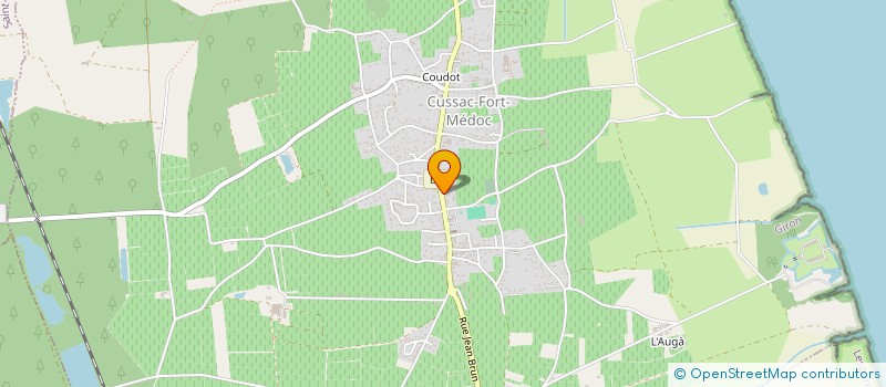 localisation de l'entreprise ASSOCIATION SYNDICALE LIBRE FORESTIERE DU CUSSAC FORT MEDOC  CUSSAC-FORT-MEDOC