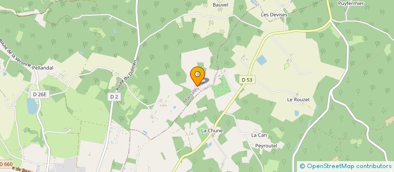 localisation de l'entreprise ASSOCIATION SYNDICALE LIBRE FORESTIERE SUD PERIGORD  CAPDROT