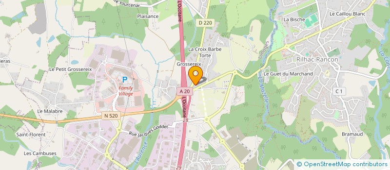 localisation de l'entreprise ASSOCIATION SYNDICALE LIBRE FORET AGIR LIMOUSIN à LIMOGES
