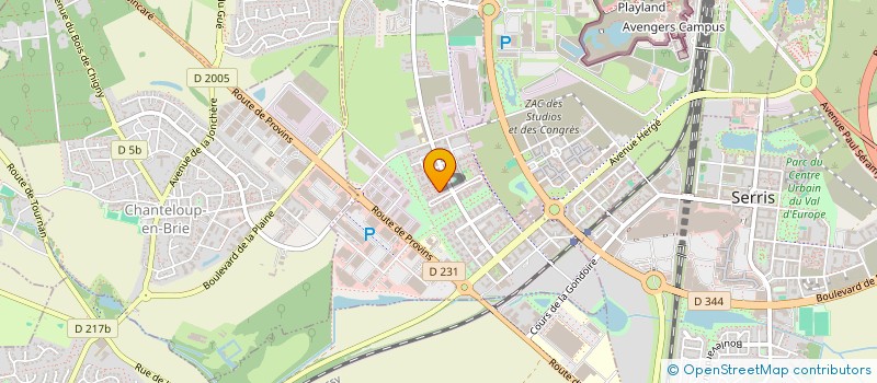 localisation de l'entreprise ASSOCIATION SYNDICALE LIBRE LE CLOS DE FLORE  MONTEVRAIN