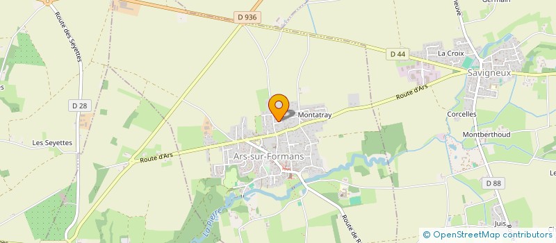 localisation de l'entreprise ASSOCIATION SYNDICALE LIBRE  LE CLOS DES GARDES   ARS-SUR-FORMANS