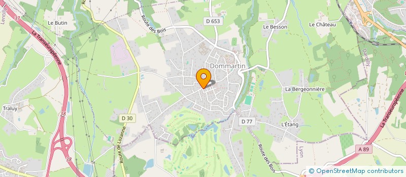 localisation de l'entreprise ASSOCIATION SYNDICALE LIBRE LE CLOS DES HUMBERTS  DOMMARTIN