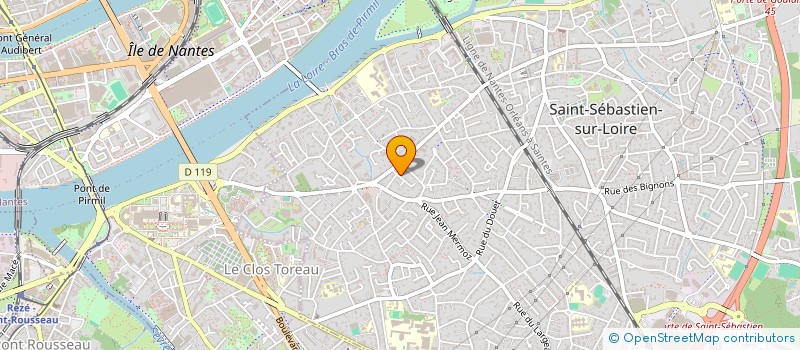 localisation de l'entreprise ASSOCIATION SYNDICALE LIBRE LE HAMEAU DES SANTOLINES  SAINT-SEBASTIEN-SUR-LOIRE