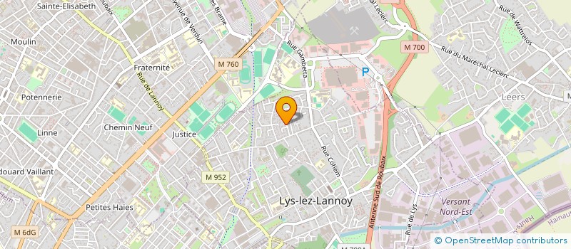 localisation de l'entreprise ASSOCIATION SYNDICALE LIBRE LE HAMEAU DU VERT PRE  LYS-LEZ-LANNOY