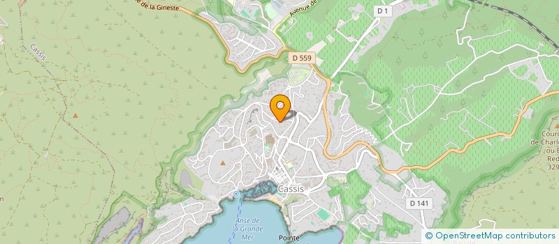 localisation de l'entreprise ASSOCIATION SYNDICALE LIBRE LE MOULIN DES BAUX  CASSIS