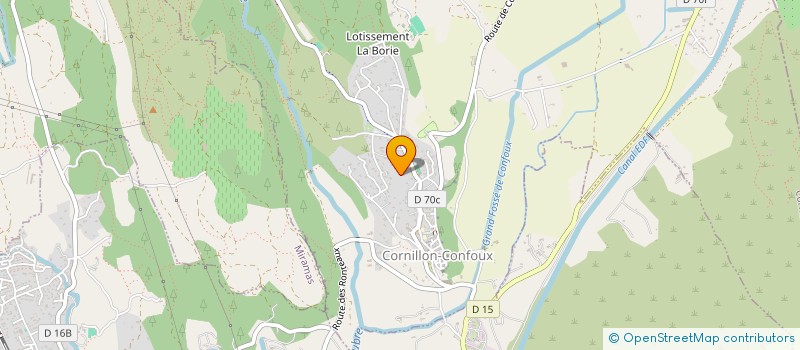 localisation de l'entreprise ASSOCIATION SYNDICALE LIBRE LES BARTAVELLES à CORNILLON-CONFOUX