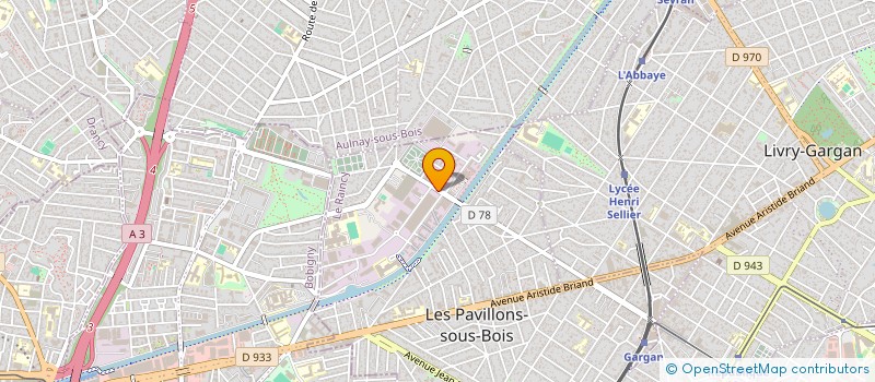 localisation de l'entreprise ASSOCIATION SYNDICALE LIBRE LES BERGES DE L'OURCQ  LES PAVILLONS-SOUS-BOIS