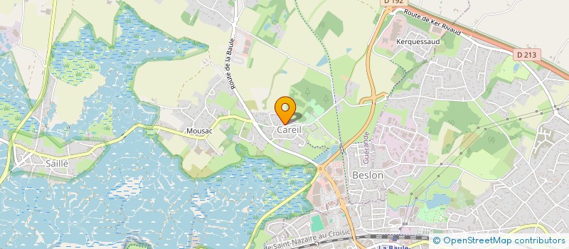 localisation de l'entreprise ASSOCIATION SYNDICALE LIBRE LES COTTAGES DE LA BAULE  GUERANDE