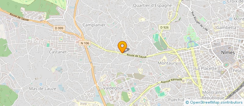 localisation de l'entreprise ASSOCIATION SYNDICALE LIBRE LES JARDINS D'ELODIE  NIMES