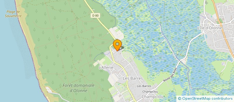 localisation de l'entreprise ASSOCIATION SYNDICALE LIBRE LES JARDINS DE LA HAUTE LOUBRY à LES SABLES D'OLONNE