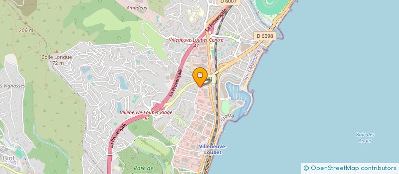 localisation de l'entreprise ASSOCIATION SYNDICALE LIBRE LES VILLAS DU PARC à VILLENEUVE-LOUBET