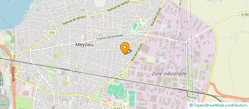 localisation de l'entreprise ASSOCIATION SYNDICALE LIBRE LOTISSEMENT   LES HERMIERES  MEYZIEU