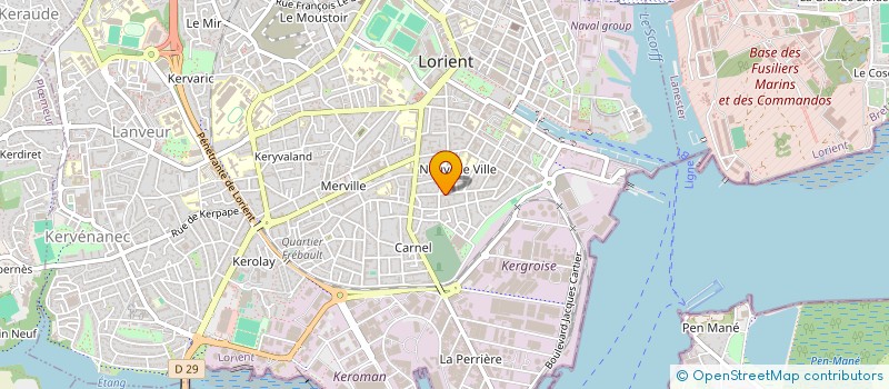 localisation de l'entreprise ASSOCIATION SYNDICALE LIBRE PARTICULIERE DU 116 RUE LAZARE CARNOT  LORIENT