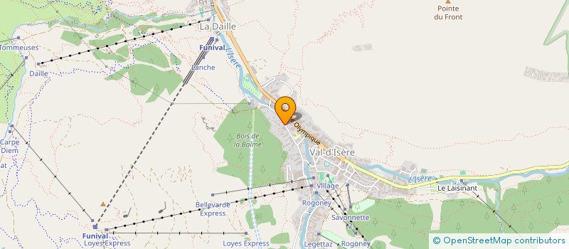 localisation de l'entreprise ASSOCIATION SYNDICALE LIBRE RESIDENCE CANADIENNE - HOTEL GRAND NORD  VAL-D'ISERE