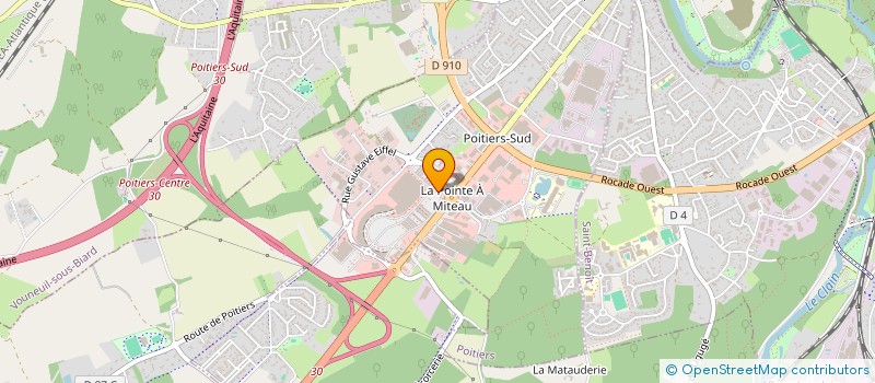 localisation de l'entreprise ASSOCIATION SYNDICALE LIBRE ZONE COMMERCIALE POITIERS PORTES SUD  POITIERS