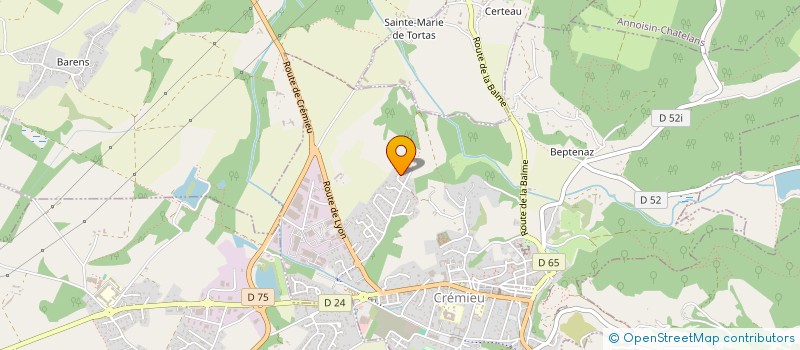 localisation de l'entreprise ASSOCIATION SYNDICALE LOTISSEMENT LES AUGUSTINS  CREMIEU