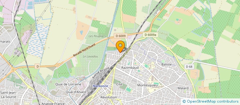 localisation de l'entreprise ASSOCIATION SYNDICALE SAINTE LOUISE A NARBONNE I DU LOTISSEMENT SAINTE LOUISE QUARTIER LES PLEIADES 11100 NARBONNE  NARBONNE