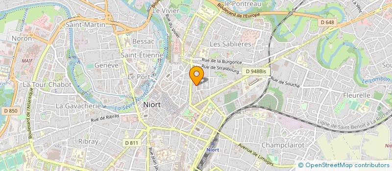 localisation de l'entreprise ASSOCIATION SYNDICALE SAINTE PEZENNE  NIORT