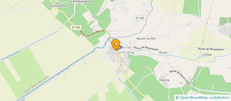 localisation de l'entreprise ASSOCIATION SYNDICAT DE SAINT BONNET SUR GIRONDE  SAINT-BONNET-SUR-GIRONDE