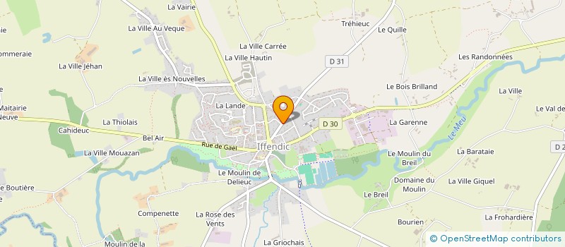 localisation de l'entreprise ASSOCIATION SYNERGIE EMPLOI BRETAGNE  IFFENDIC