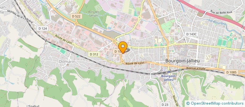 localisation de l'entreprise ASSOCIATION SYNERGIE FORMATION  BOURGOIN-JALLIEU