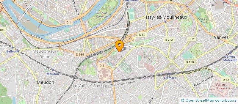localisation de l'entreprise ASSOCIATION SYNERGIES ICI ET LA-BAS  ISSY-LES-MOULINEAUX