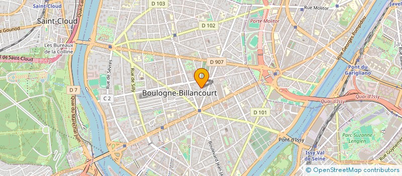localisation de l'entreprise ASSOCIATION SYNTONO à BOULOGNE-BILLANCOURT