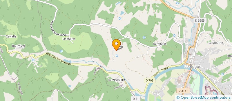 localisation de l'entreprise ASSOCIATION SYRINX  LE BUGUE