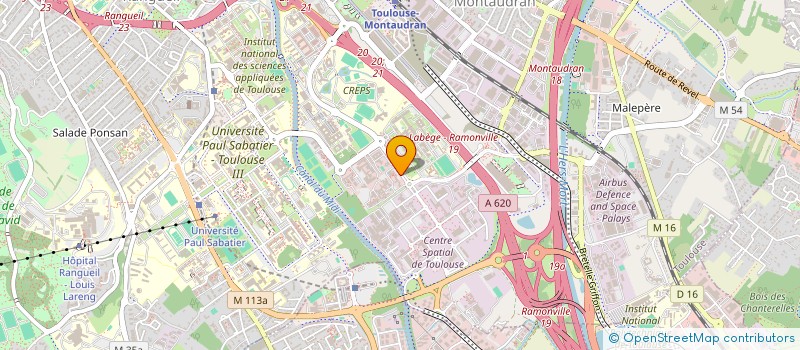 localisation de l'entreprise ASSOCIATION T 60 à TOULOUSE