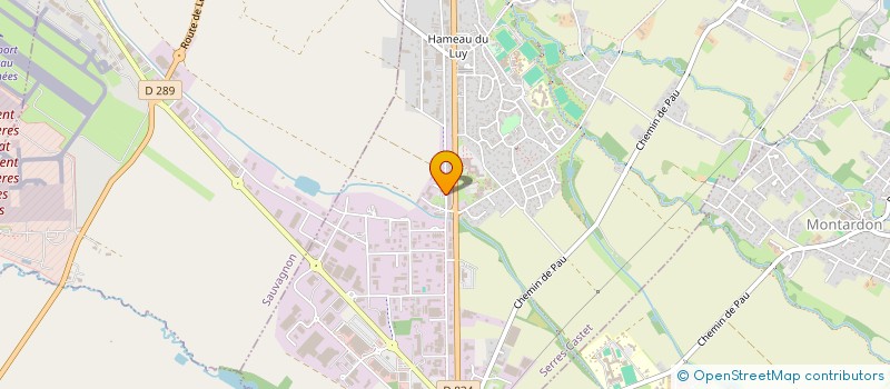 localisation de l'entreprise ASSOCIATION T.L.D 40 à SERRES-CASTET